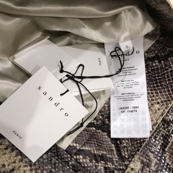 Sandro Kimberlay Leather Mini Skirt L NWT - Picture 10 of 17